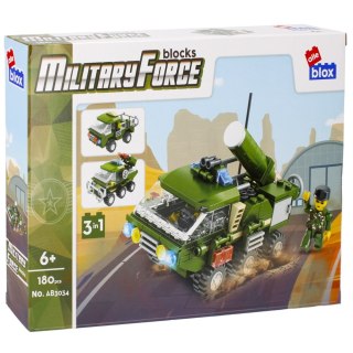 KLOCKI KONSTRUKCYJNE 180 ELEMENTÓW MILITARY ALLEBLOX 492843 ALLEBLOX