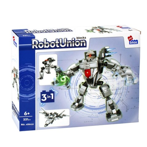 KLOCKI KONSTRUKCYJNE 221 ELEMENTÓW ROBOT ALLEBLOX 492916 ALLEBLOX