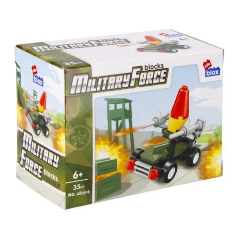 KLOCKI KONSTRUKCYJNE 30-33 ELEMENTY MILITARY DISPLAY ALLEBLOX 492861 ALLEBLOX