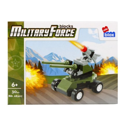 KLOCKI KONSTRUKCYJNE 30-33 ELEMENTY MILITARY DISPLAY ALLEBLOX 492861 ALLEBLOX