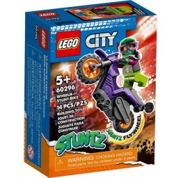 KLOCKI KONSTRUKCYJNE CITY WHEELIE NA MOTOCYKLU LEGO 60296 LEGO