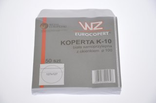 KOPERTA NA CD SAMOPRZYLEPNA BIAŁA OKIENKO WZ WZ EUROCOPERT