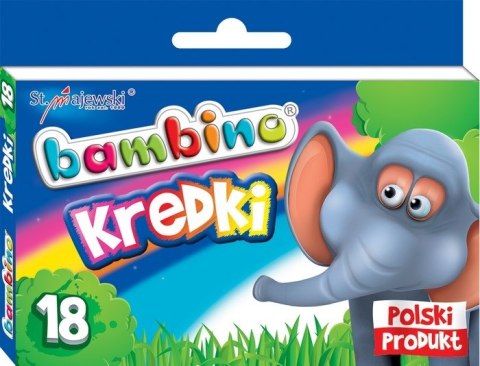 KREDKI 18 KOLORÓW BAMBINO W PUDEŁKU MAJEWSKI KRE18/BAMP ST. MAJEWSKI