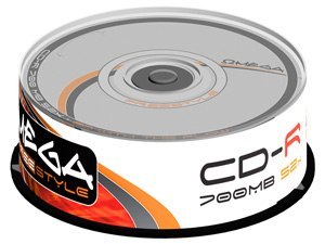 PŁYTY FREESTYLE CD-R 700MB 52X CAKE 25SZT OMEGA 566654 OMEGA