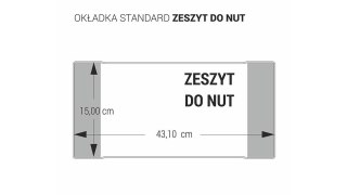 OKŁADKA NA ZESZYT DO NUT BEZBARWNA BIURFOL OZB-34 BIURFOL