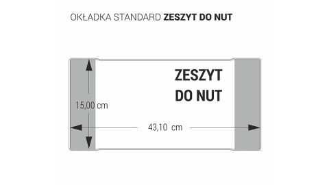 OKŁADKA NA ZESZYT DO NUT BEZBARWNA BIURFOL OZB-34 BIURFOL