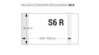 OKŁADKA REGULOWANA S6 - 261 BEZBARWNA BIURFOL OZB-52 BIURFOL