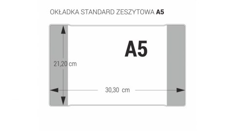 OKŁADKA ZESZYTOWA A5 - 212 BEZBARWNA OP 10 BIURFOL OZK10-01 BIURFOL