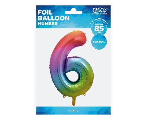 BALON FOL 85CM 6 TECZA GO PBH GODAN