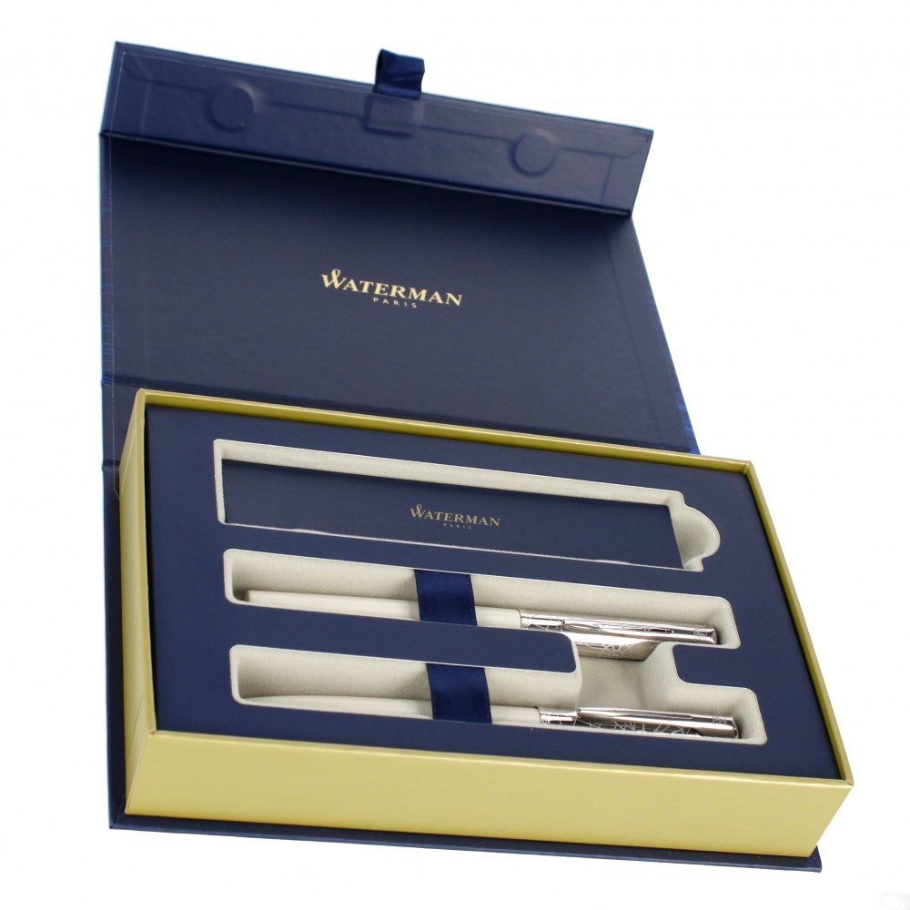 ZESTAW PIÓRO DŁUGOPIS ALLURE WHITE WATERMAN ET/WAT/WHI WATERMAN ZESTAW PIÓRO DŁUGOPIS ALLURE WHITE WATERMAN ET/WAT/WHI WATERMAN