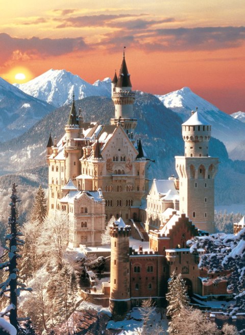 PUZZLE 1500 ELEMENTÓW NEUSCHWANSTEIN CLEMENTONI 39125 CLEMENTONI