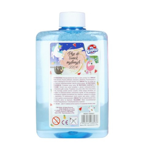 PŁYN DO BANIEK MYDLANYCH 500 ML JEDNOROŻEC MY BUBBLE 445927 MC BAŃKI MYDLANE