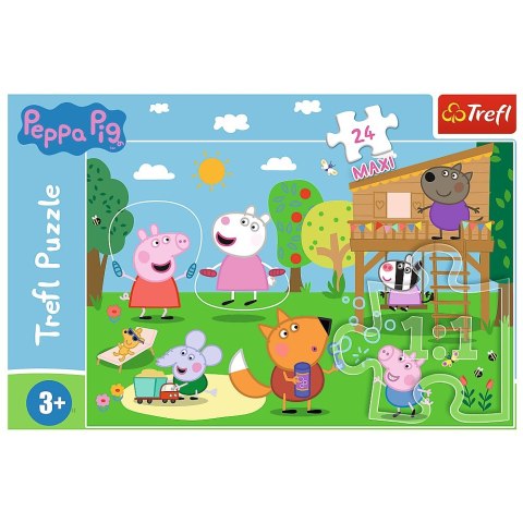 PUZZLE 24 ELEMENTY MAXI ZABAWY NA POLANIE TREFL 14342