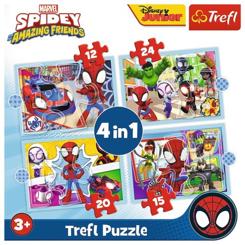 PUZZLE 4W1 EKIPA SPIDEY TREFL 34611 TR