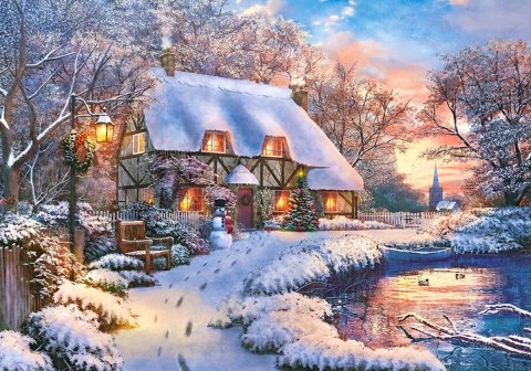 PUZZLE 500 ELEMENTÓW WINTER COTTAGE CASTORLAND B-53278