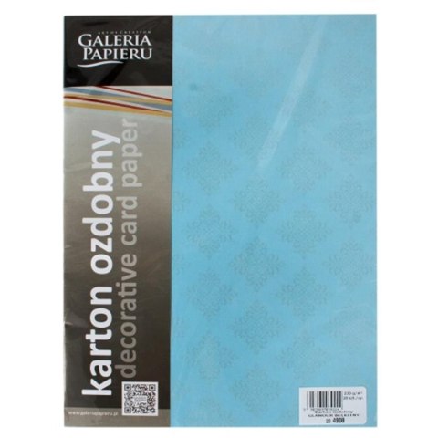 KARTON OZDOBNY A4 230 G GLAMOUR NIEBIESKI GALERIA PAPIERU 39224 ARGO