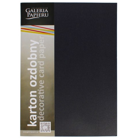 KARTON OZDOBNY A4 CZARNY 250G MILLENIUM GALERIA PAPIERU FOL OP20SZT 200717 ARGO ARGO