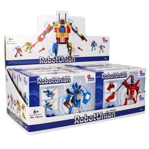 KLOCKI KONSTRUKCYJNE 105-115 ELEMENTÓW ROBOT DISPLAY ALLEBLOX 492903 ALLEBLOX