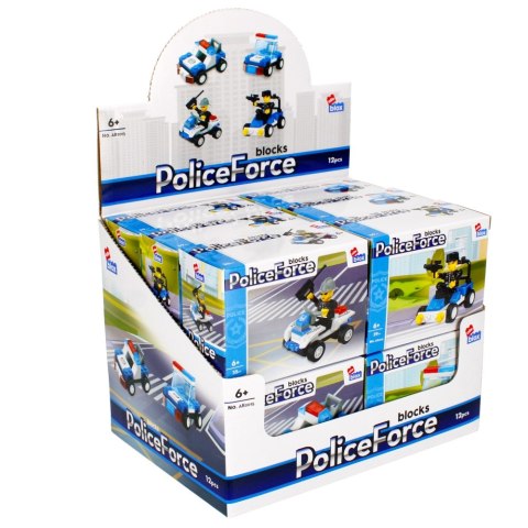 KLOCKI KONSTRUKCYJNE 29-39 ELEMENTÓW POLICJA DISPLAY ALLEBLOX 492820 ALLEBLOX