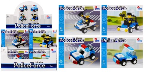 KLOCKI KONSTRUKCYJNE 29-39 ELEMENTÓW POLICJA DISPLAY ALLEBLOX 492820 ALLEBLOX