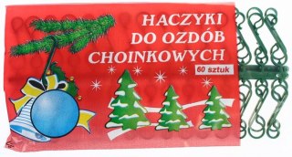 HACZYKI DO OZDÓB CHOINKOWYCH PLASTIK PBH OP60SZT ARPEX BN5769 ARPEX