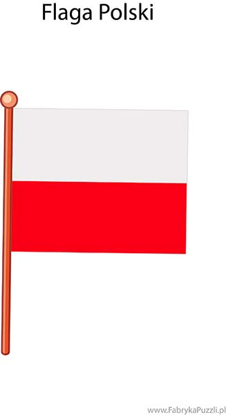 flaga polski do druku