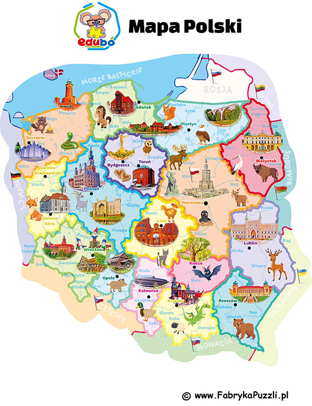 Mapa Polski Do Druku Dla Dzieci Mapa Polski do Druku - Darmowa, Drukowalna Mapa Polski